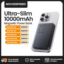 MOVESPEED S10 10000mAh Power Bank Carga Rapida 20W PD USB-C  Bateria Externa Movil Portatil Mini Cargador Portátil para iPhone 16 15 Samsung S24 S23