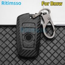 Carbon Fiber  Car  Key Fob Case SKin Cover for BMW 3 4 5 Series 320i 530i 550i F20 F21 F30 F31 F25 F01 F02 Car Key Case