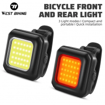WEST BIKING jazda na rowerze Mini przednie/tylne światła 250mAh akumulator LED światło tylne o wysokiej widoczności przedni widelec roweru światło piesze wycieczki