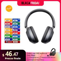 Picun F6 Cuffie wireless con cancellazione attiva del rumore Monitoraggio della testa Audio 3D 40mm Cuffie Bluetooth ANC ad alta risoluzione Controllo APP HIFI
