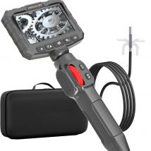 Two-Way Articulating Borescope Camera with Light: 3.9mm/6mm Industrial Endoscope Inspection Camera with Automotive Inspection