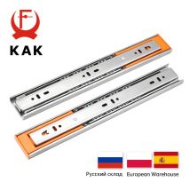 KAK 10" - 22" Scivoli per cassetti in acciaio inossidabile con chiusura ammortizzata Binario per cassetti scorrevole a tre sezioni Scivoli per mobili Ferramenta per mobili
