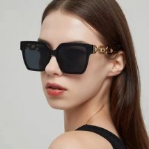 2024 neue Frauen Rechteck Vintage Sonnenbrille Marke Designer Retro Punkte Sonnenbrille weibliche Dame Brille Cat Eye Fahrer Brille
