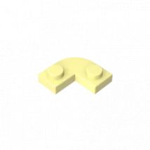 Gobricks GDS-90158 Platte, runde Ecke 2 x 2, mit 1 x 1 Ausschnitt, kompatibel mit Lego 79491, baut Bausteine zusammen