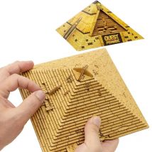 Quest Pyramid Drewniane pudełko na puzzle 3D z tajną przegrodą Wysoki poziom trudności Gry IQ Łamigłówka dla dorosłych Prezenty urodzinowe dla dzieci