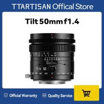 TTArtisan Tilt 50mm f1.4 Pełnoklatkowy ręczny obiektyw portretowy kompatybilny z bezlusterkową kamerą Sony A7S A7R Panasonic S1 Sigma FP