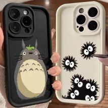 Japanische Anime Dragon Cat Spirited Soft Case für iPhone 16 Pro Hüllen iPhone 15 14 13 12 Mini 11 Pro Max 16 Plus X XR Handyhülle