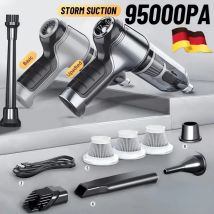 Drahtloser Auto-Staubsauger, starker Akku-Sauger, Handstaubsauger für Zuhause und Auto, Mini-Staubsauger mit doppeltem Verwendungszweck