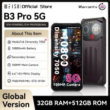 IIIF150 B3 Pro 5G Telefono robusto Doppio display Android 14 Smartphone 10800mAh 100MP Fotocamera Display da 6,6 pollici 32GB RAM 512GB ROM