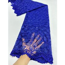 Afrikanischer nigeriani scher Tüll spitzens toff, Pailletten stickerei, französischer Guipure-Party kleids toff zum Nähen, hohe Qualität, 5 Meter, 2024