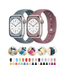 Silikonarmband für Apple Watch-Armbänder 44 mm 40 mm 49 mm 45 mm 41 mm 38 mm 42 mm 44 mm Armband iWatch Serie 9 8 7 6 5 3 SE Ultra 2 Band