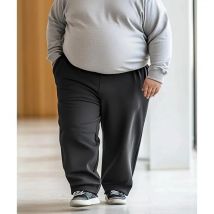 Männer Lange Hosen Plus Größe 5XL 6XL 7XL 100-200 kg Herbst Schwarze Hosen Gerade Schnitt Beiläufige Lose Hosen große Größe Männer Kleidung