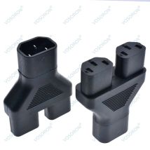 IEC 320 IEC 320 C14 Stecker auf Doppel C13 Buchse Y Typ Splitter Verlängerung Netzteil Adapter Stecker