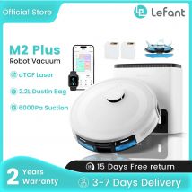 Aspirapolvere robot LEFANT M2 Plus con svuotamento automatico della polvere, 5500PA, navigazione laser, ideale per peli di animali