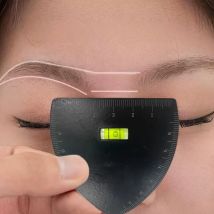 1-teiliges Augenbrauen-Schablonen-Set – verschiedene Vorlagen mit 3-Punkt-Messlineal, präzises Formgerät für Microblading und Make-up