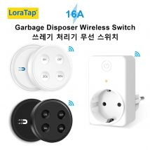 LoraTap Wireless RF868Mhz KR Stecker Steckdose für Müllentsorger Lebensmittelabfallmühle Fernbedienung 30,60s Timer Einfache Installation