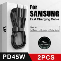 2 PD 45W kabel USB C do Samsung Galaxy S20 S21 S22 S23 Ultra Note 10 5G 20 A53 A54 Super szybkie