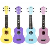 Ukulele blu 21 pollici Ukulele per principianti Basswood Mini Guitarra 4 corde Ukulele Chitarra Strumento musicale Regali per ragazze