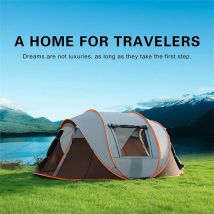 5–8 Personen, schnell zu öffnendes Handwurfzelt, wasserdichtes Camping-Bootszelt, Outdoor-Zelt, vollautomatisches Pop-up
