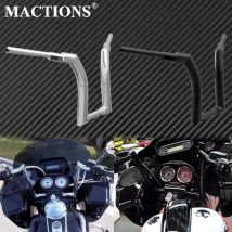 Motorrad 12" 14" 16" Lenker Schwarz/Chrom Z Drag Bar Nasskupplung Für Harley Touring FLHRXS Road King Special FLHR 14-Up