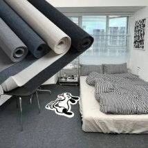 Raumdekoration, Treppe, Heimdekoration, einfarbige Teppiche für Schlafzimmer, Wasseraufnahme, Badezimmerteppich, Wohnzimmer, selbstklebende Küche