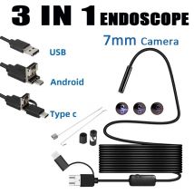 Neueste 7,0mm USB Typ C Endoskop Kamera Android PC Inspektions fernrohr Endoskop Kamera mit 6LEDs einstellbar
