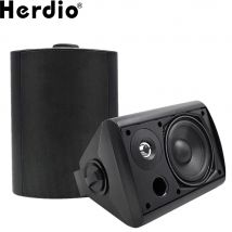 Herdio 5.25'' 300W 2PCS Pasywne przewodowe głośniki wewnętrzne Głośniki zewnętrzne Głośniki tarasowe System montażu naściennego na każdą pogodę do domu ogrodowego