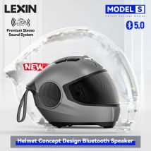 LEXIN-Altavoz Bluetooth portátil modelo S, altavoz inalámbrico estilo casco, potentes altavoces estéreo potentes, graves profundos, resistente al agua IPX4