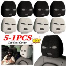 Halloween Maskierte Person Auto Sitz Abdeckung Universal Lustige Parodie Gesicht Auto Sitz Kopfstütze Abdeckung Auto Anti-Diebstahl Warnung Zubehör