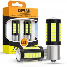 2pcs 1156 1157 5630 33SMD Car LED Light P21W BAU15S P21/5W 7440 W21W 12V 24V Truck White DRL Turn Signal Bulb Reverse Lamp Diode