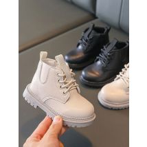 Autumn Winter Kids Boots Warm Plush Boys Toddler Girls Boots Fashion Leather Children Casual Shoes Boys Girls Boots for Kids