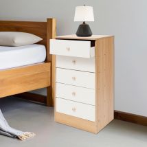 Nachttisch-Aufbewahrungsschrank, Aufbewahrungsschrank mit 5 Schubladen, moderner minimalistischer Aufbewahrungsschrank