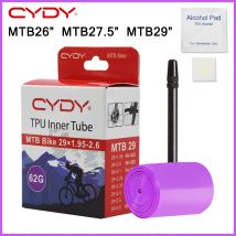 CYDY MTB TPU Camera d'aria per bicicletta 26 ''/27.5''/29''x1.95 2.0 2.1 2.25 2.35 2.4 2.5 2.6 Pneumatico Fotocamera Bici Pneumatico Ciclismo pneu parti