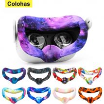 Atmungsaktives Silikon-Augenpolster für Oculus Quest 2 Quest 2 VR-Brille, Headset, Anti-Schweiß-Maske, lichtblockierende Augenabdeckung, Gesichtskissen