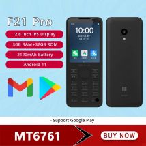 F21 Pro 4G Smart Touchscreen-Telefon 2,8" Smartphone Android 11 3GB+32GB Mobiltelefon BT5.0 2120mAh Akku 5MP Google-Unterstützung