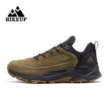 HIKEUP Scarpe da trekking per uomo Sport all'aria aperta Campeggio Caccia Scarpe da passeggio Sneaker traspirante in vera pelle scamosciata antiscivolo