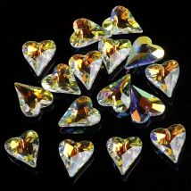 5pcs 27mm Kristall Österreich Herz geschnitten Anhänger lose Strass Charms Glass chmuck Edelsteine Perlen für DIY Ohrringe Schmuck herstellung