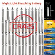 5-50PCS CR425 Luminous Battery Fishing Float Night Fishing Accessories Tackles Electronic Floats Batteries
