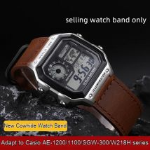 Für Casio Lederarmband AE-1200/1100/SGW-300/W218H Serie modifiziertes Retro-Lederarmband
