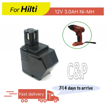 C&P Per Hilti 12V Batteria Spille 3.0AH Ni-MH SFB105 SFB121 SFB125 SFB126 SFB126A BP10265605 SB12 SBP10 SBP12 SF126 SFB120 00315082