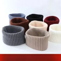 Winter-Strick-Halswärmer für Männer und Frauen – dicker Schal mit Halskragen, warm, winddicht, Schlauch-Snood, kaltes Wetter, Radfahren, Ski, Outdoor