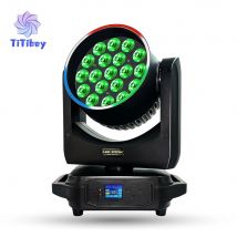 TiTiboy 19x15w RGBW Zoom Lighting Moving Stage Light per DJ Par Led Wash Beam Bar Party DMX512 Karaoke Dance Hall