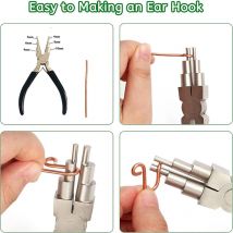 Sechsschnitte kreisförmige Schmuckzange mit manueller Wicklung, runder Kopf, DIY-Drahtring-Hängewerkzeug für die Schmuckherstellung