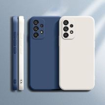 Für Samsung A33 5G Hülle Samsung Galaxy A33 A13 A23 A53 A73 A14 A24 A34 A54 A05 A15 A25 A35 A55 4G 5G quadratische flüssige Silikonhülle