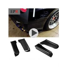 Car-styling For Nissan 2009-2010 R35 GTR Carbon Fiber J-Style Rear Bumper Extension Glossy Fibre Auto Body Kit Racing Corner