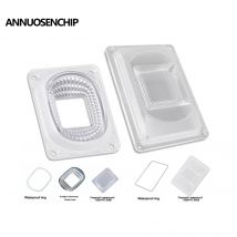 90 120 LED COB Chip PC Objektiv Reflektor Scheinwerfer Tasse Wasserdicht Versiegelt Silikon Ring Lampe Abdeckung für DIY Pflanzen Wachstum Flutlicht