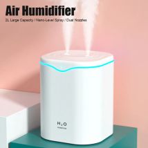 2000ML USB Umidificatore di Grande Capacità Home Office Doppia Porta Spray Olio Essenziale Diffusore Aroma Humificador Mist Fogger