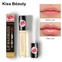 Kiss Beauty Clear Lip Plumping Verbessert die Lippenfüller, feuchtigkeitsspendende Elastizität, hellt Lippenlinien auf, Lip Plumping Oil Liquid