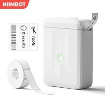 Niimbot D110 Mini stampante per etichette portatile Etichettatrice senza inchiostro Etichettatrice termica Bluetooth Macchina per etichette con etichette autoadesive