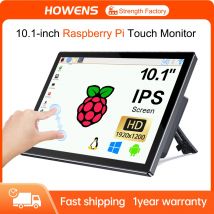 HOWENS Monitor touch screen Raspberry Pi da 10,1 pollici Display IPS 1920x1200 HDMI Type-C USB-C per compatibile PI Banana Win Pi 5 4